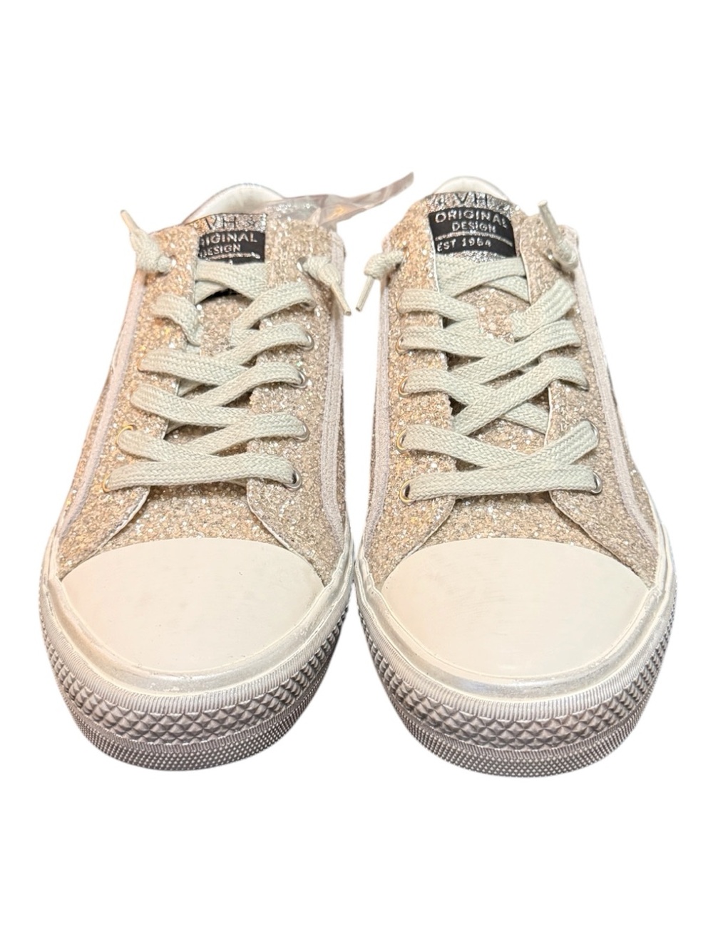 Vintage Havana Alive 24 Glitter Star Sneakers Size 10 BNIB Silver